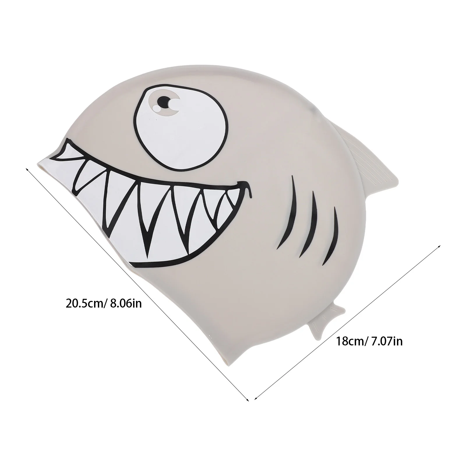 سيليكون قبعة السباحة لطيف القرش نمط لينة للماء قبعة السباحة بركة الاستحمام قبعة الكرتون قبعة السباحة ل