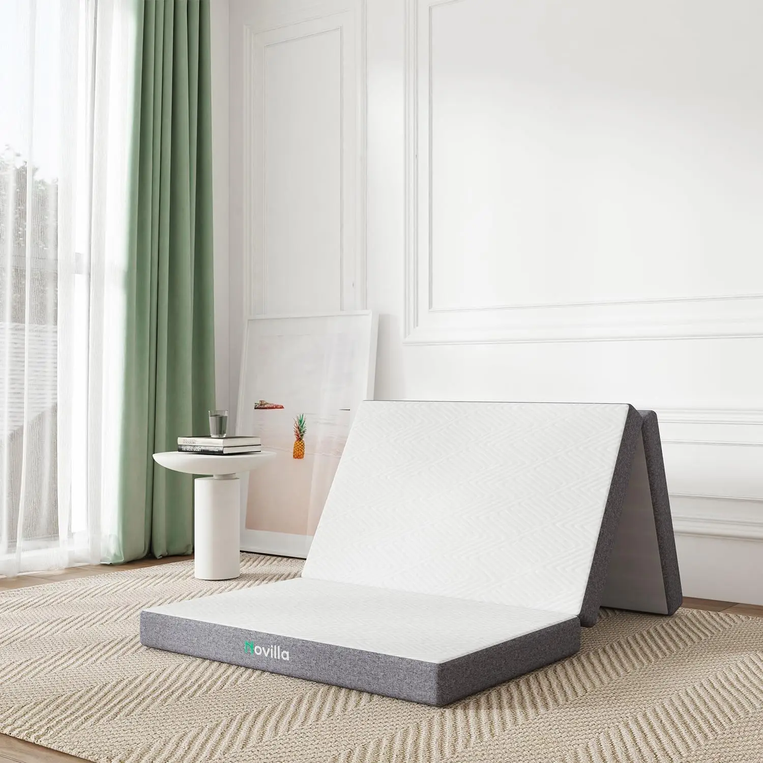 

Tri Fold Mattr Full, 4 H Memory Foam