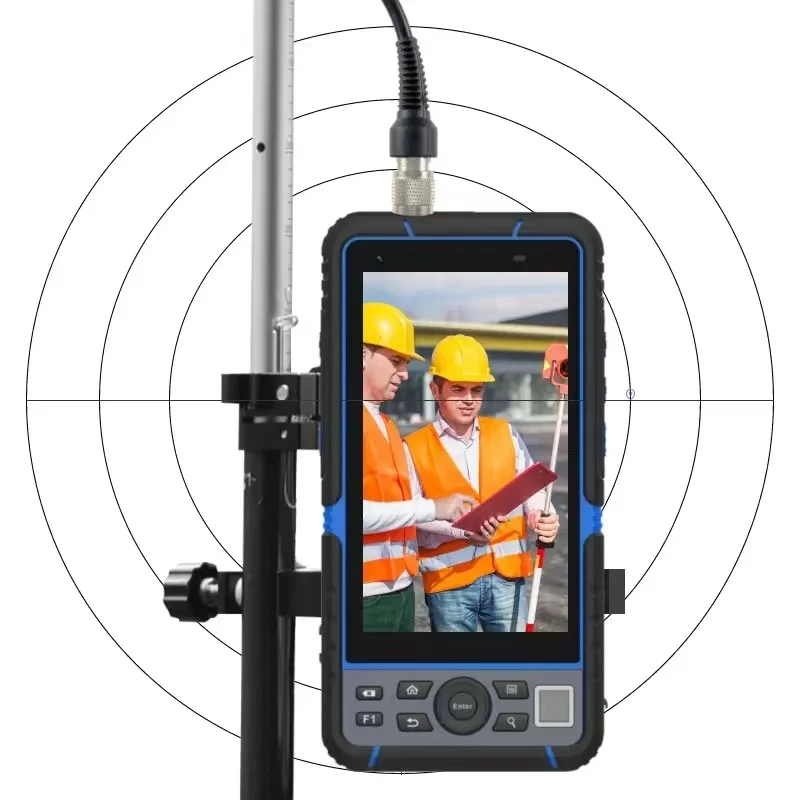 

HUGEROCK G60L Pda Rugged Rtk Gnss Receiver Surveying Mapping Grade Multi Mode Dual Frequency Four Arm Spiral Rtk