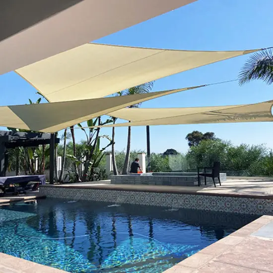 

Sun Sail Shades for Some Area Around Pool Over Swimming Poolpromote sales