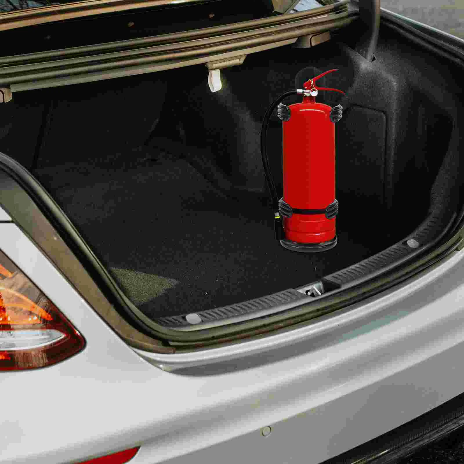 Soporte para coche con estante para extintor de incendios, soporte de almacenamiento para vehículos, montaje en pared para coches