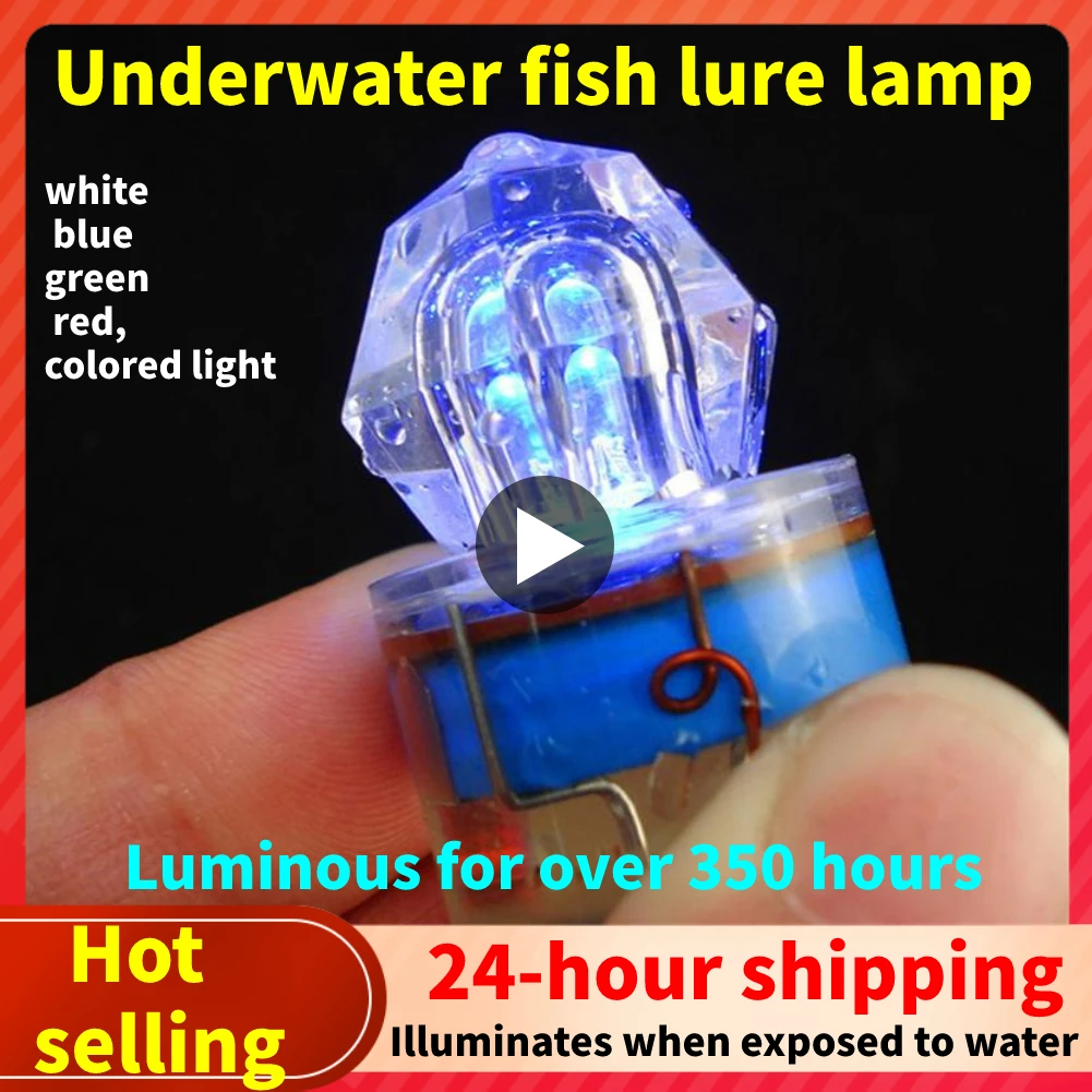 2022 LED Underwater Fishing Lights New Deep-sea Diamond Night Fishing Quickly Set Fish Lights Underwater Fishing Trap Gear