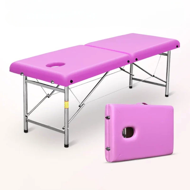 

Folding Lash Massage Bed Beauty Tattoo Metal Home Portable Massage Table Face Knead Camilla Masaje Beauty Furniture RR50MB