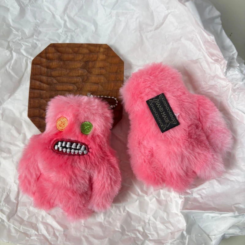 FUGGLER Cute Cartoon Cute Tooth Monster Keychain Ugly-Cute Doll Figure Pendant Cute Tooth Monster Treasure Screaming Plush view 4