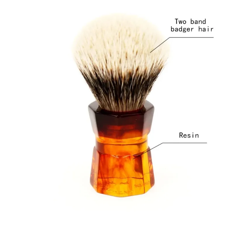 Yaqi-brocha de afeitar profesional para limpieza de barba, 26MM, para viaje portátil, Moka Express, dos bandas, pelo de tejón, brocha de afeitar para Barba