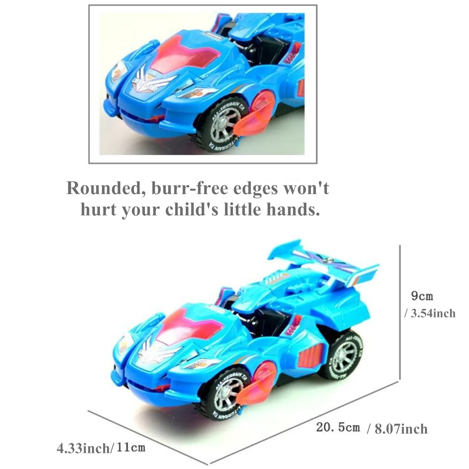 Deformed Car Dinosaur Children Toys Kids Dinosaur Deformation Toys With Led Light Flashing Music Electric Transformer Toy Car