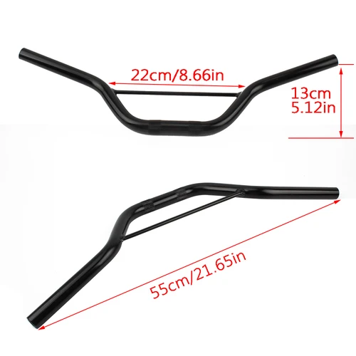 Imagen 2 del producto Manillar de aluminio para motocicleta de 7/8 ""y 22mm para Mini motocicleta Apollo de 47cc, 49cc y 50cc, ciclomotor Dirt Pit Bike, accesorios pequeños para Motocross