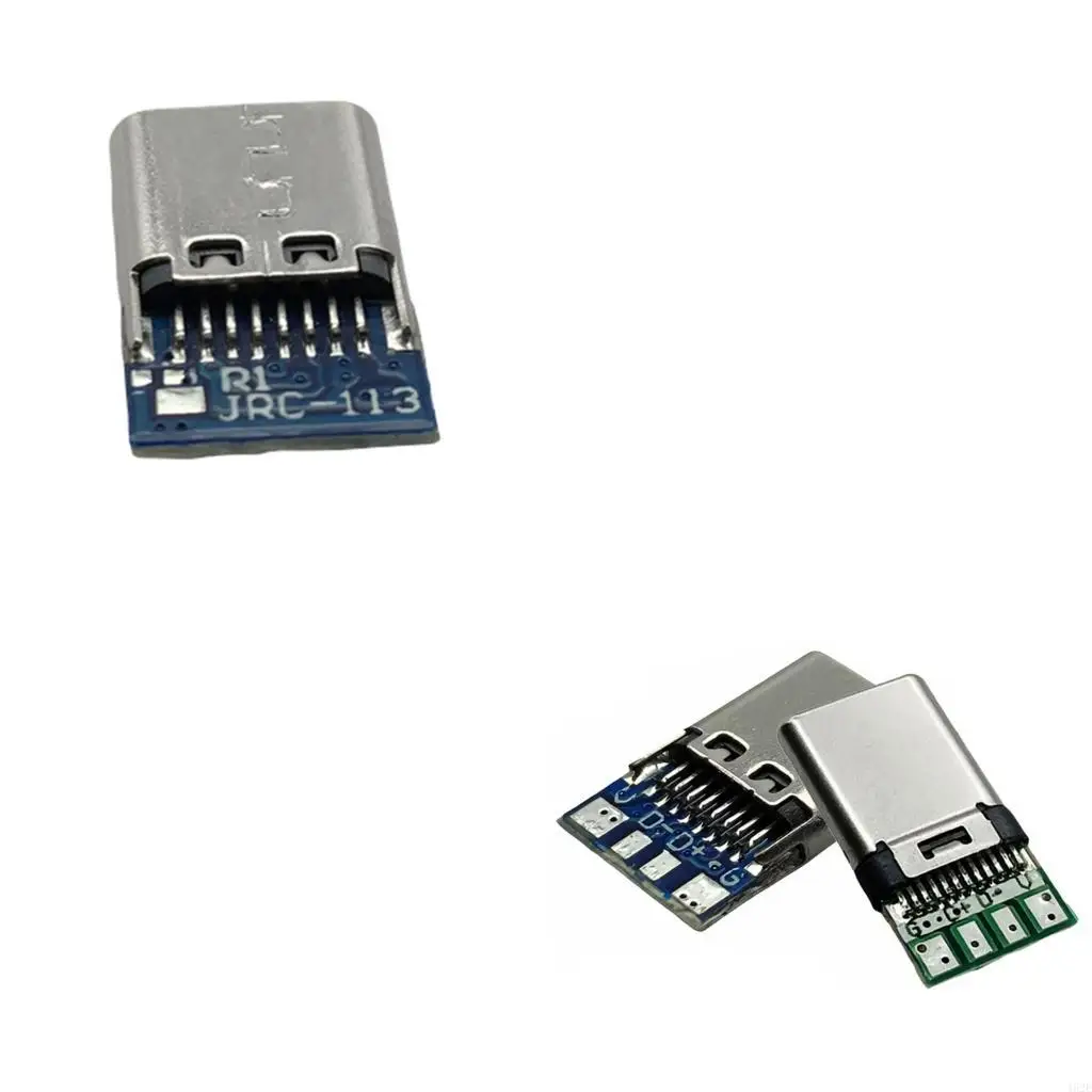 462E Speed Data Transfer Type C Connector Socket With Soldered Wire Structure Minimizing Loss For Video Editing Tasks
