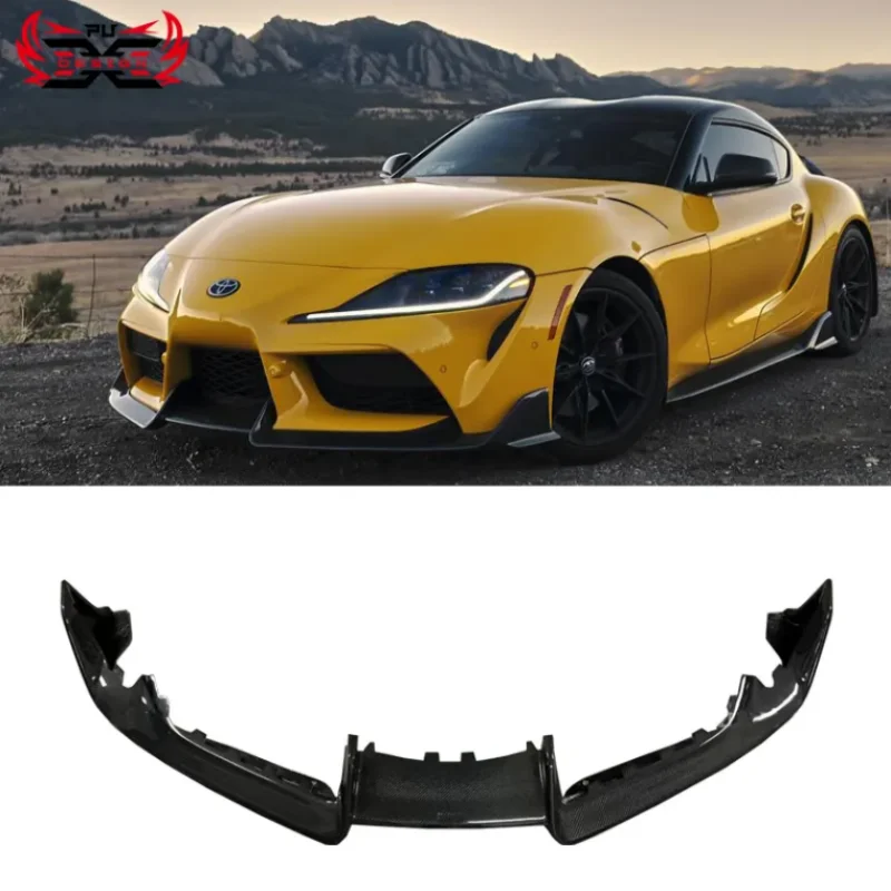Substitution Type AD Style Carbon Fiber Front Lip for Toyota Supra A90 A91 Mk5 Front Splitter Bumper