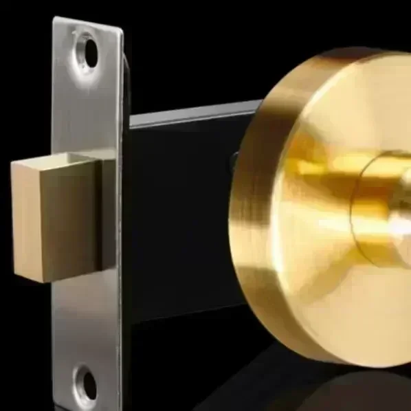 

304 Stainless Steel Single Lock With Key, Invisible Door, Background Wall, Hiddens Door, Round Single Lock, Interior Handle Lock