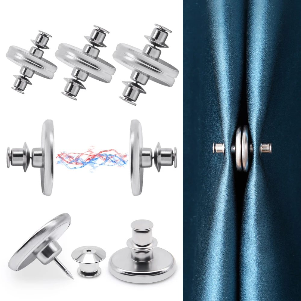 Magnet vorhang Knopf clip abnehmbare Magnets chnalle für Vorhang Licht Leckage Verhinderung Knopf Schnalle Wohnkultur Zubehör