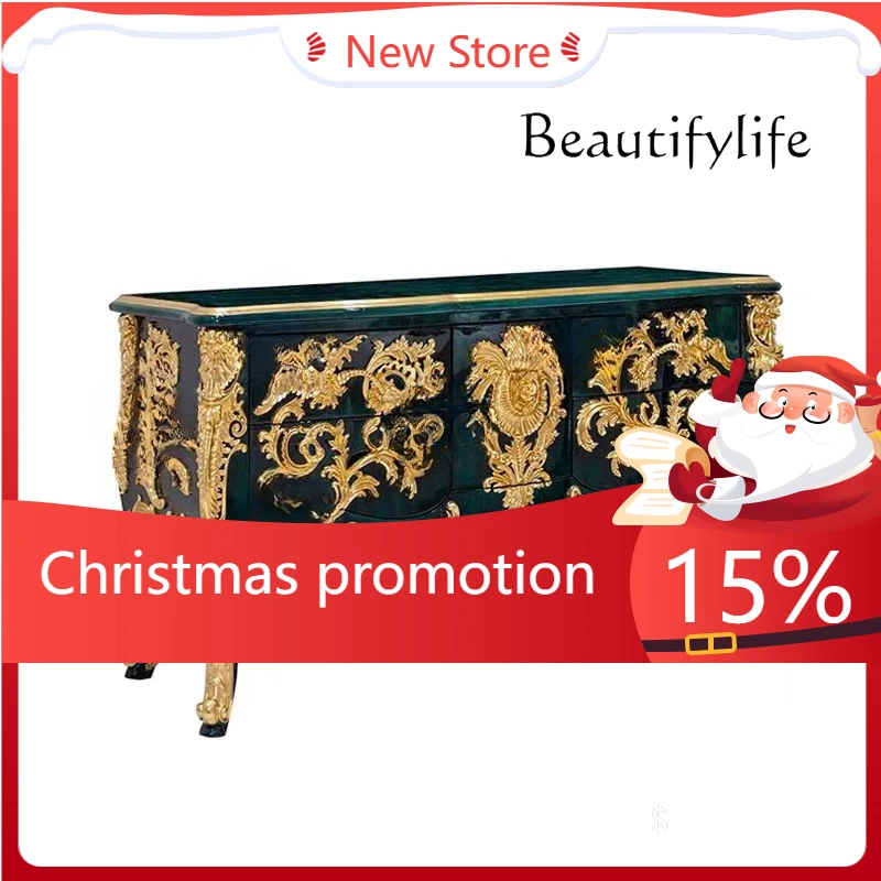 

Новый классический китайский стол для прихожей/столовой с резьбой в тяжелом стиле, декоративный, для хранения, для виллы, гостиной, коридора, прихожей, модель X