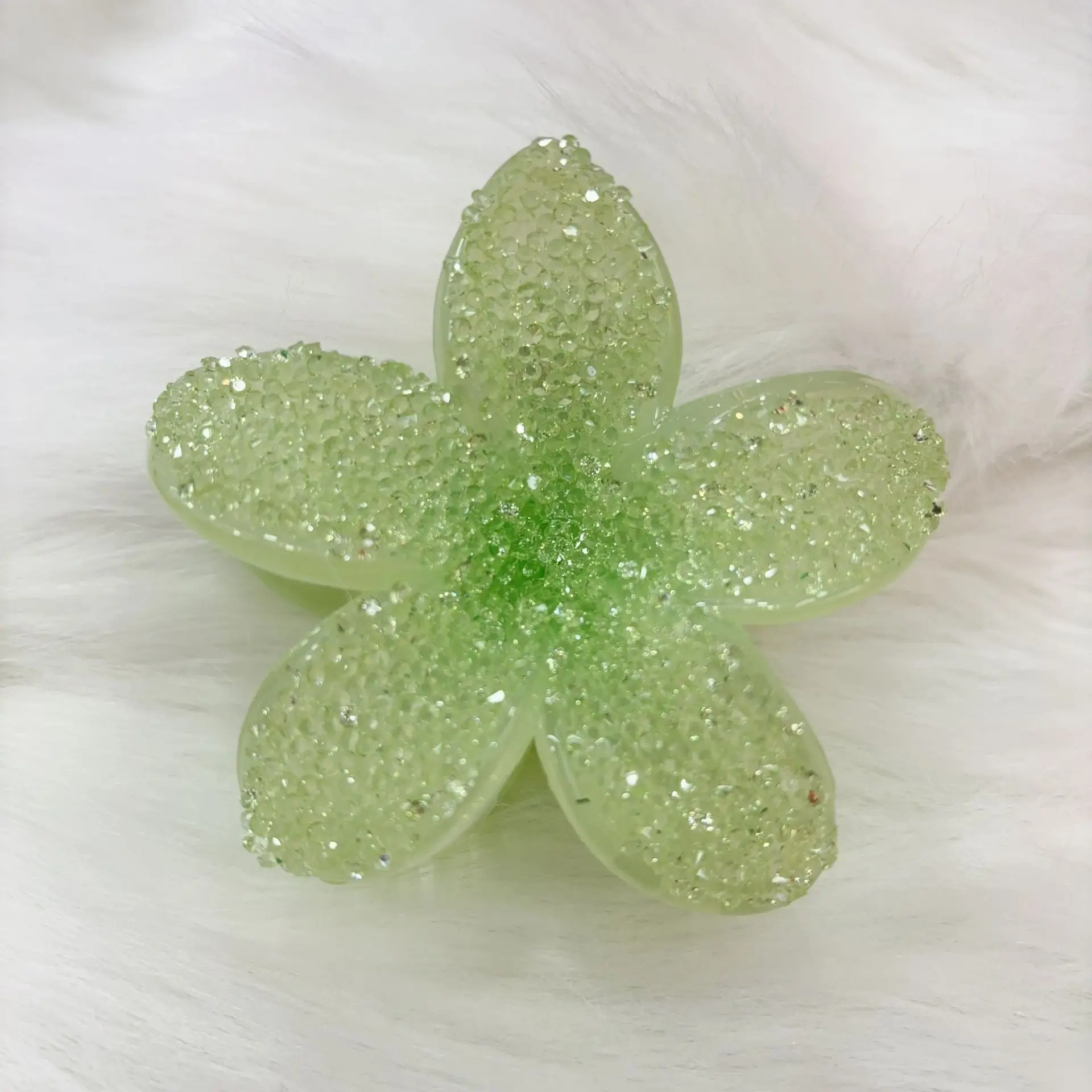 Nouvelle pince à griffes de fleur de forage à eau-Style haut de gamme, pince requin pour cheveux chignon, accessoire de cheveux scintillant pour les femmes