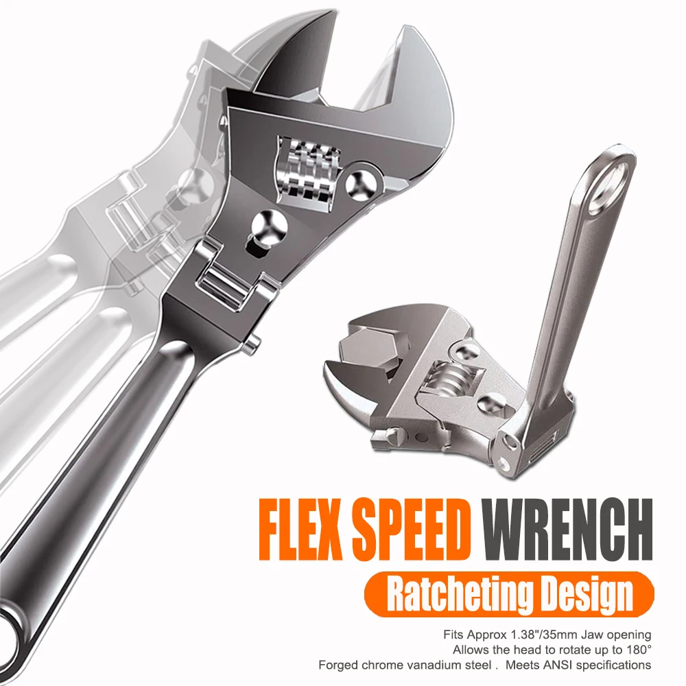 Flexhead Adjustable Wrench 8\