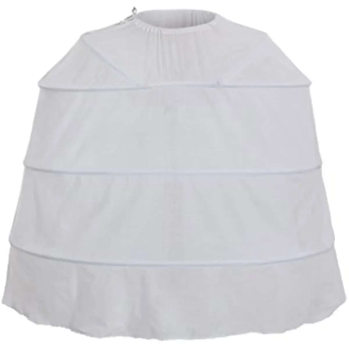 Women's White Crinoline Pannier Underskirt Victorian Dress