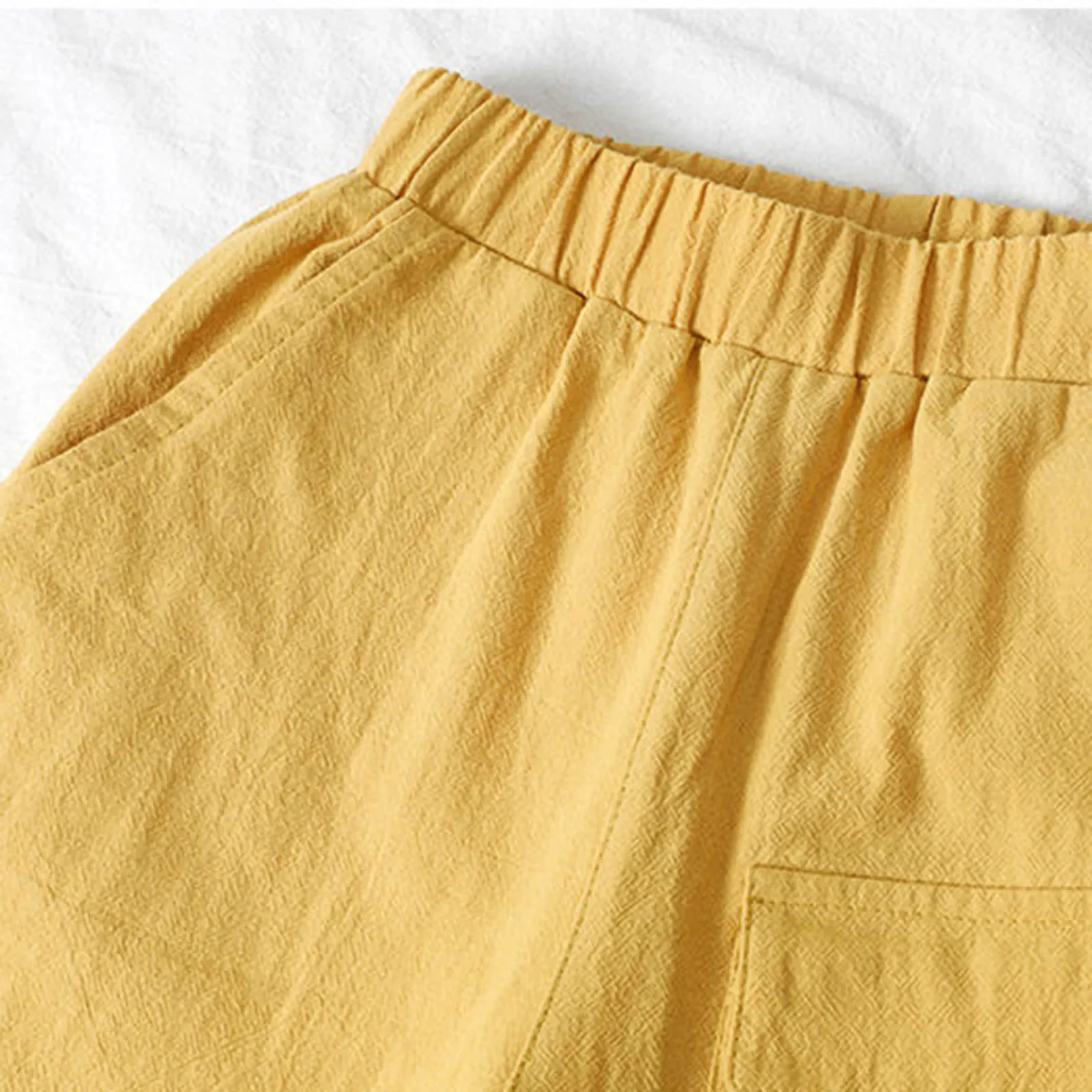 Pantalones cortos de algodón con bolsillo para niños pequeños, pantalones cortos de cintura elástica, ropa de moda para niños de 3 a 9 años, primavera y verano