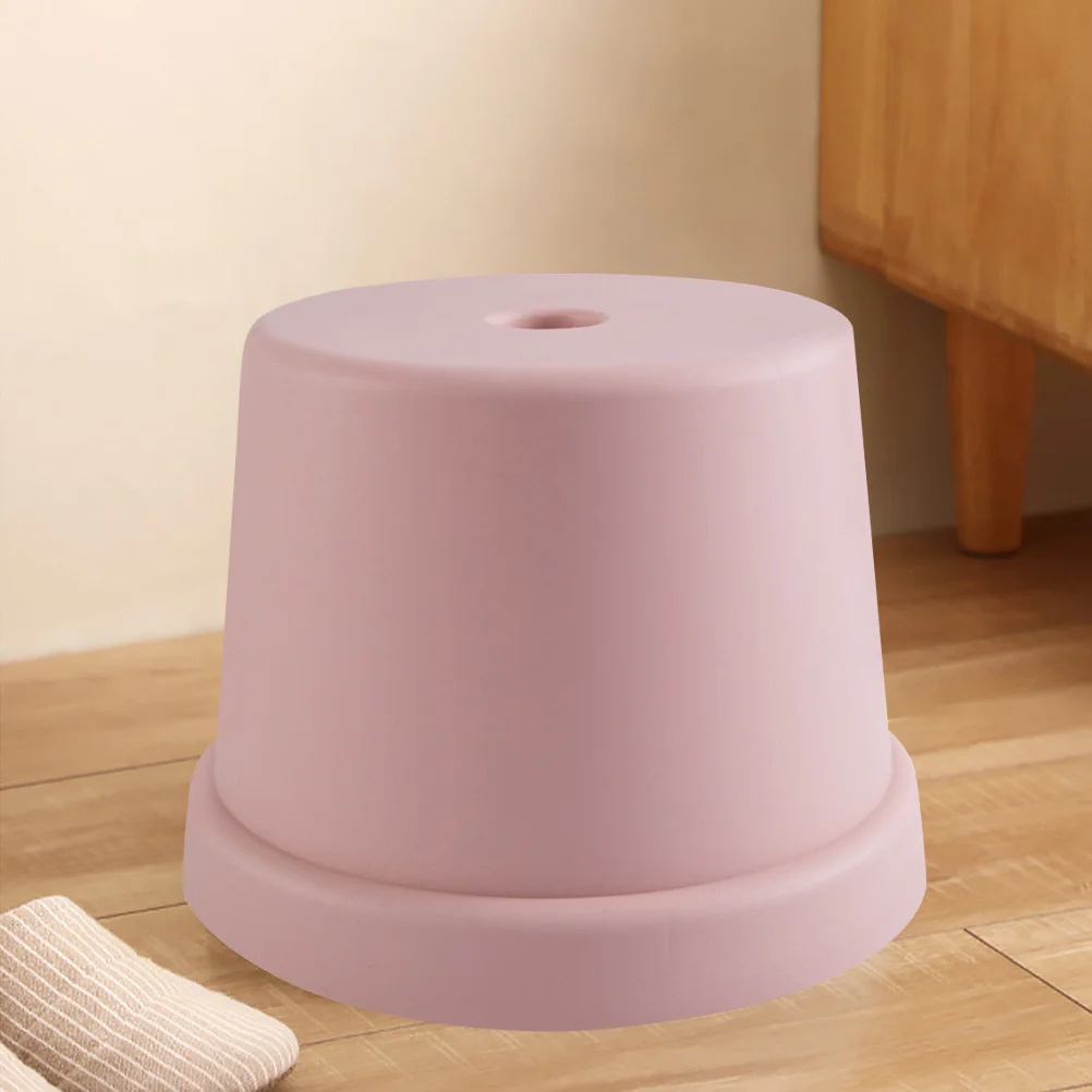 خطوة البراز البلاستيك مسند القدمين تصميم مدمج عدم الانزلاق سطح آمن قوي مقعد صغير لمحطة تغيير الأحذية المنزلية #2