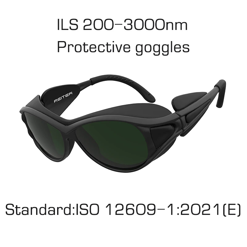 ILS 200-3000nm Handheld Ontharing Veiligheidsbril voor IPL Stralingsgevaar Bescherming Goggle Met Sterke Lichtbron