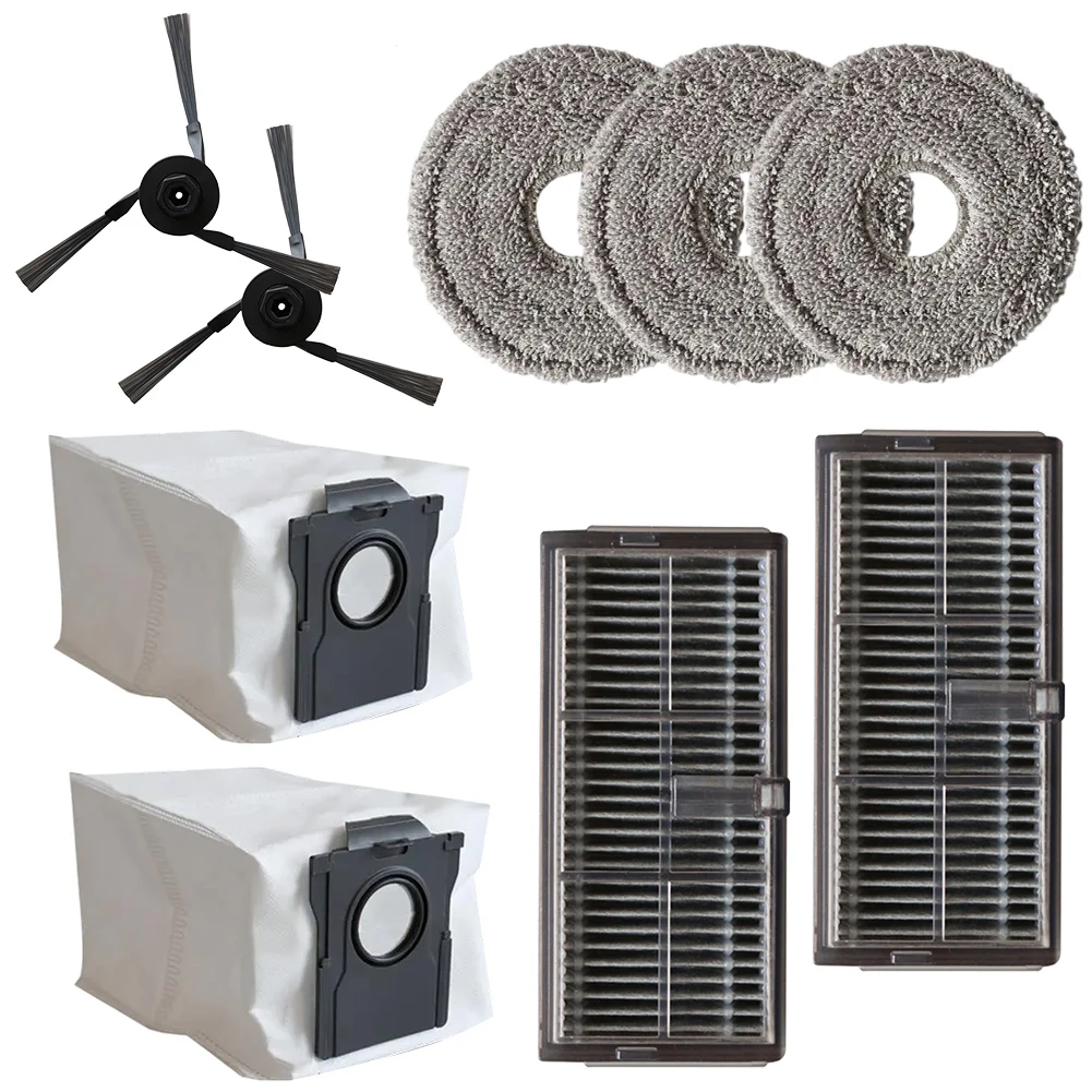 

Floor Maintenance Mop Cloth Dust Bag Brush Cleaning Accessories Easy To Clean Components Effective Dirt Pickup
