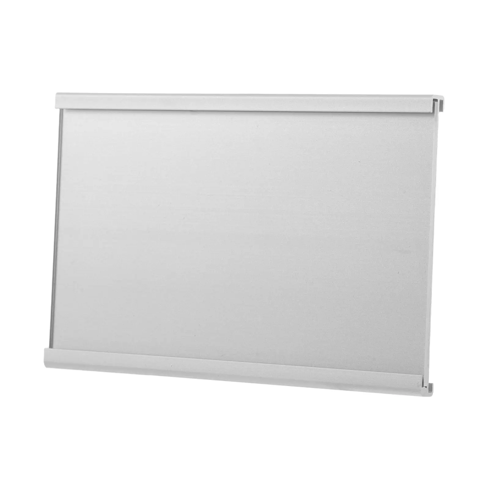 

Aluminum Alloy Metal Name Plate Holder 7.5cmx12cm Adhesive Hanging Desk Nameplate Office Desk Staff Position Sign