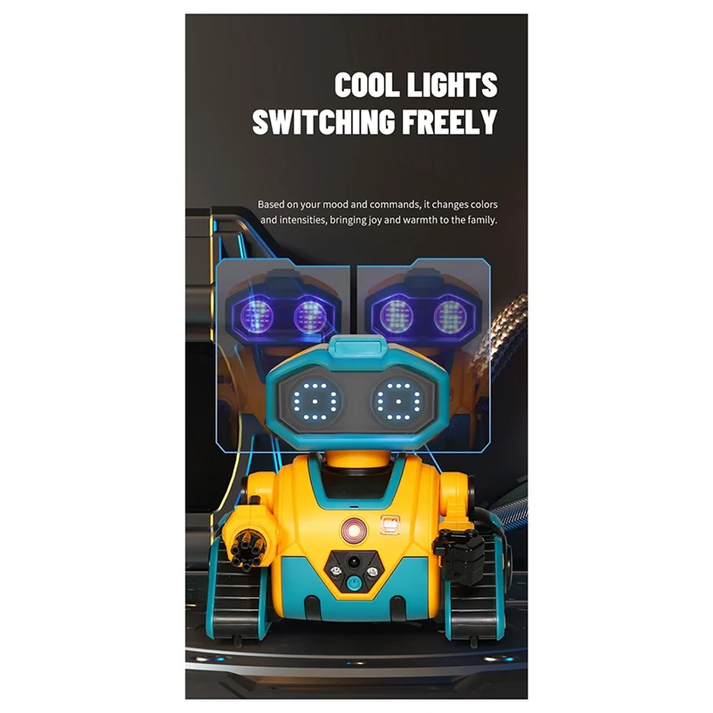 

YSUN-Intelligent RC Robot 2.4G Remote Control Robot Induction Interactive Dance Music Gesture Sensing Robot Birthday Gifts