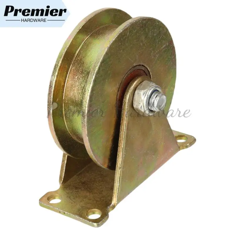 

Heavy Duty Triangle Wheel Pulley with U-Shaped Bearing Groove – 90MM Diameter for Movable Door Guide