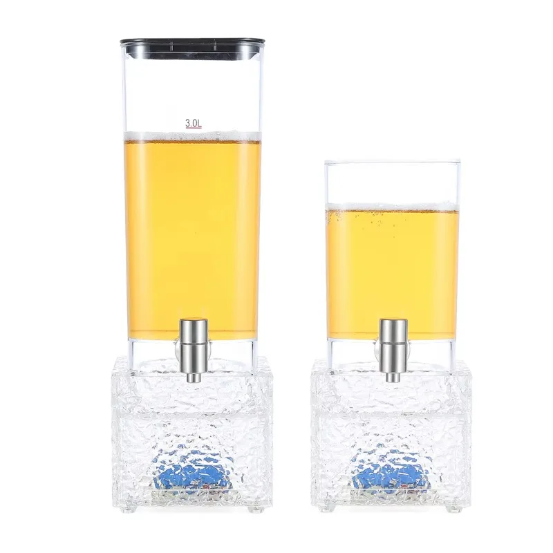 

Rechargeable Color Light Beer Tower with LED Beer Tower Drinking Juice Beverage Dispenser