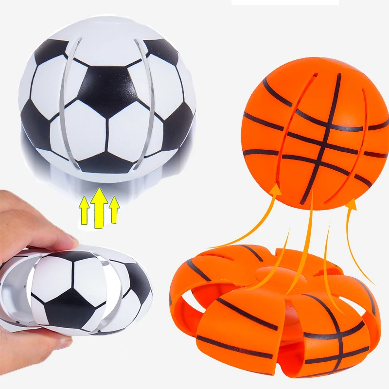 Flying UFO Flat Throw Disc Ball Magic Deformation Ball Outdoor Garden Beach Game Parent-child Interactive Children Sports Toys