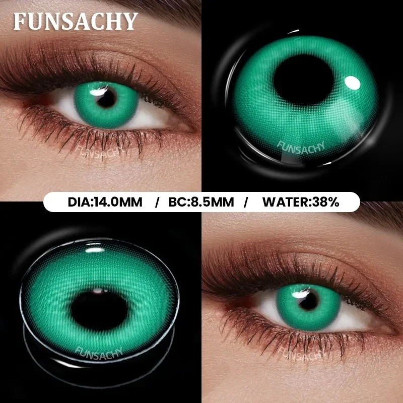 FUNSACHY 2 Stück Froya Cosplay Kontaktlinsen für Halloween, grüne und lila Linsen, Anime-Cosplay-Make-up, weiche Kontaktlinsen, rote Vampir-Augen-Kontaktlinsen. – Detail 31
