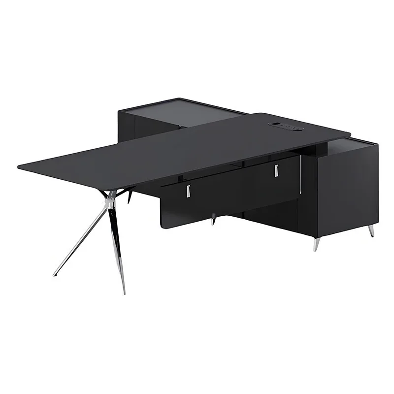 light luxury high-end sense President's desk and chair combination, manager's Chairperson's desk office furniture