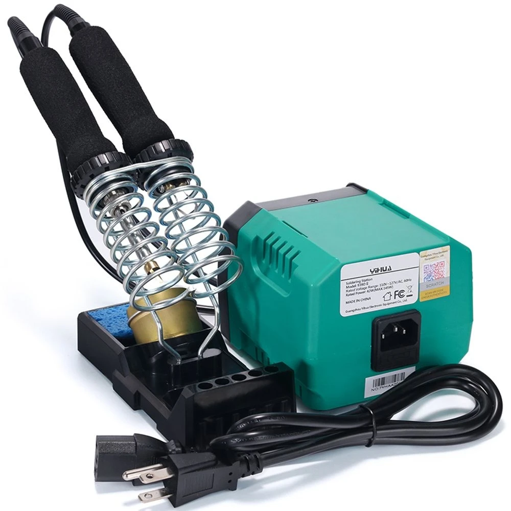 

Интеллектуальная паяльная станция для пирографии YIHUA 939D-II со светодиодным индикатором и держателем для губки