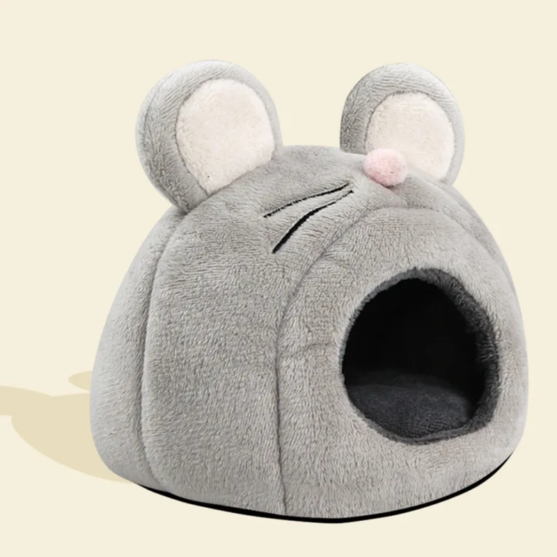 Warm Cute Hamster Cotton House Soft Plush Small Animal Nest Guinea Pig Squirrel Mice Rat Sleepping Bed Pet Nest Cages Mat