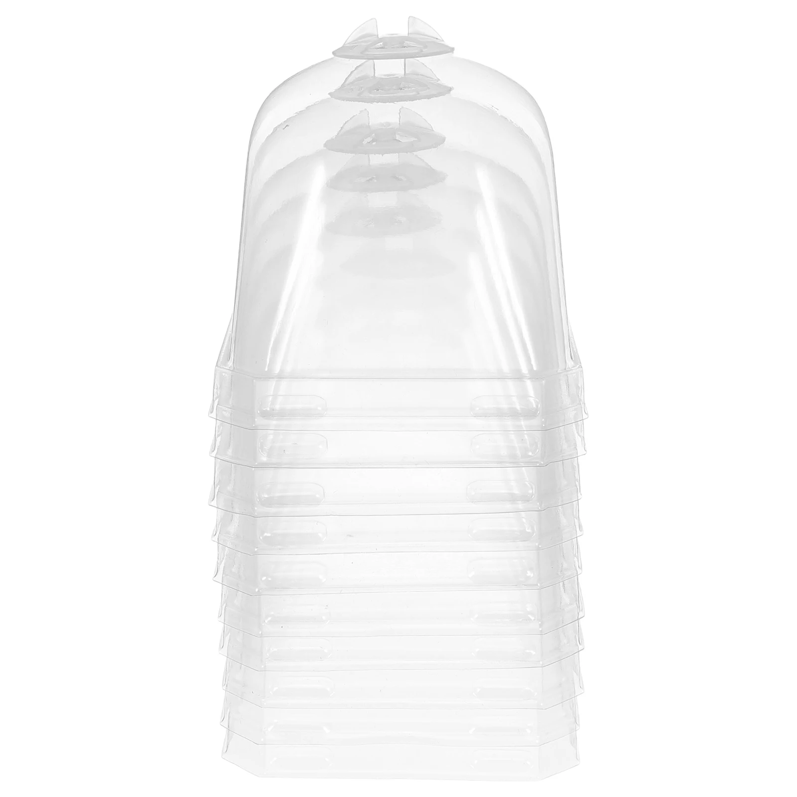 

Square Flowerpot Clear Plastic Dome Cover for Succulents Plants Protector Humidity Retention Transparent Garden Frost Covers
