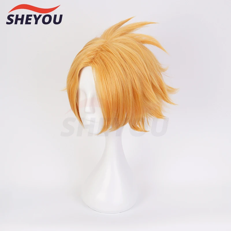 Anime Kaminari Denki Cosplay Wig Boku no Hero Academia Heat Resistant Hair Synthetic Cosplay Wigs + Wig Cap