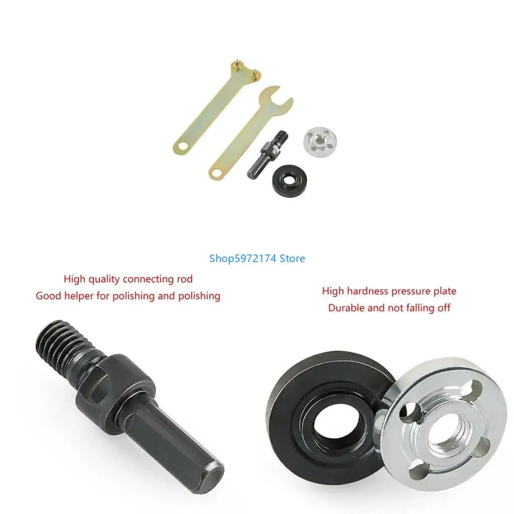 Y3NB 5pcs Holder Adapter AngleGrinder for Cutting Disc Polishing Wheel Connecting Rod