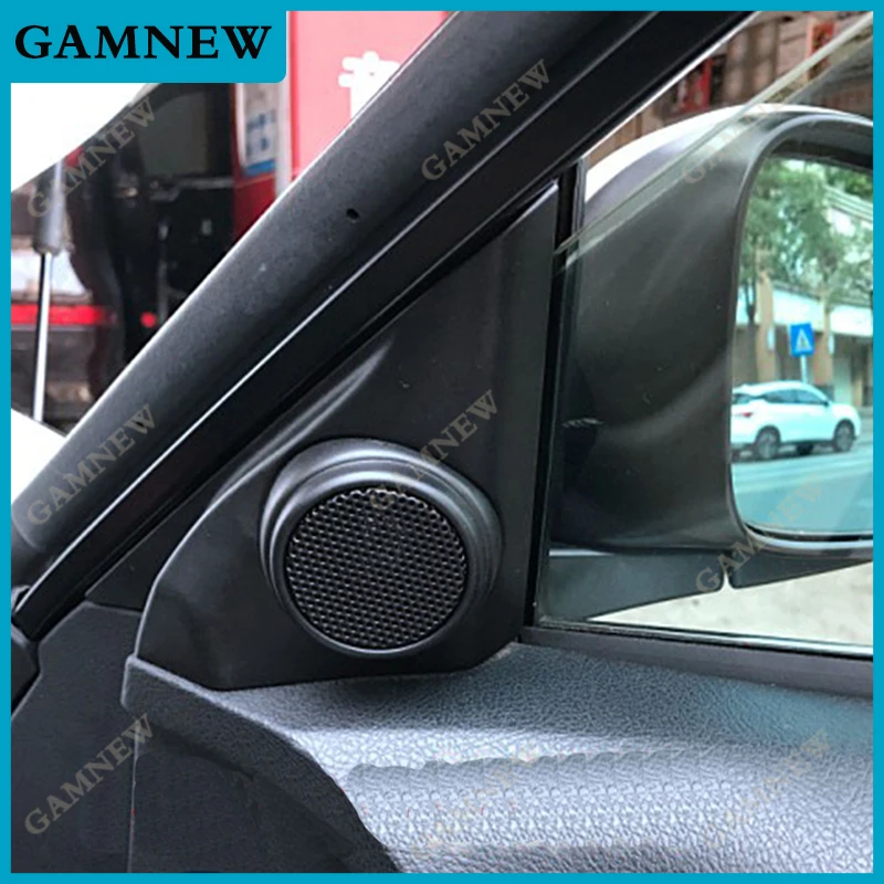 Tweeter Carro Remontagem Áudio Porta, ângulo Gum Speaker Cover, Caixas de Montagens, 2pcs, apto para Toyota Reiz 2010-2018