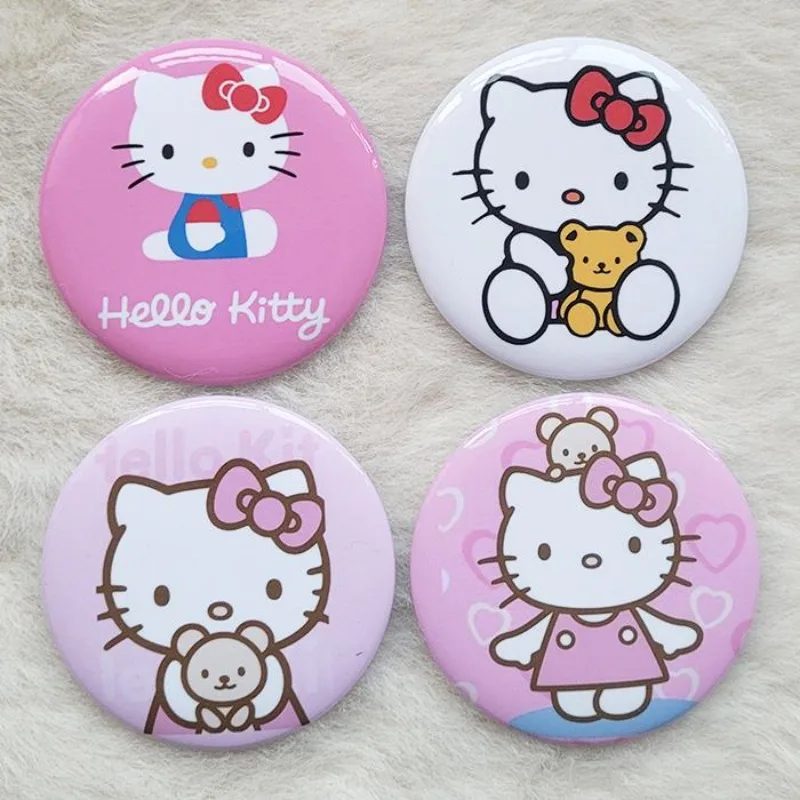 

Sanrio Hello Kitty броши аниме фигурки милый мультфильм брошь из ПВХ Q фигурки аниме товары украшения одежды детский подарок