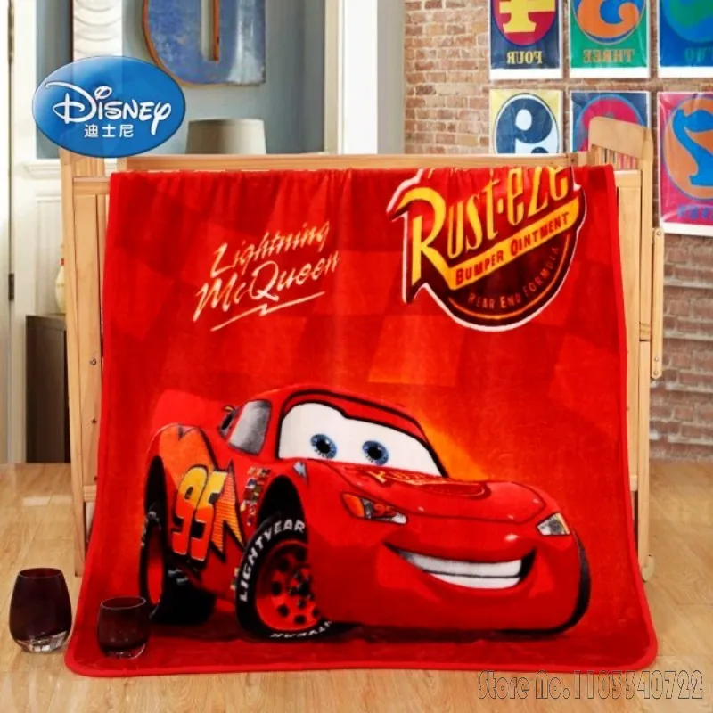 Anime Disney Cute Red McQueen Car 95 Boy Blanket Throw Plane Sofa Cartoon Super Soft Blankets for Kids Gift 100x140cm