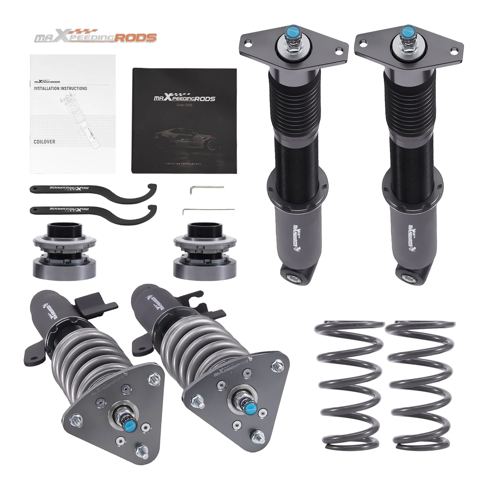 

MaXpeedingrods Coilovers Struts 24 Way Damper Kit for Mazda 3 BK BL 2004-2013 Shock Absorber
