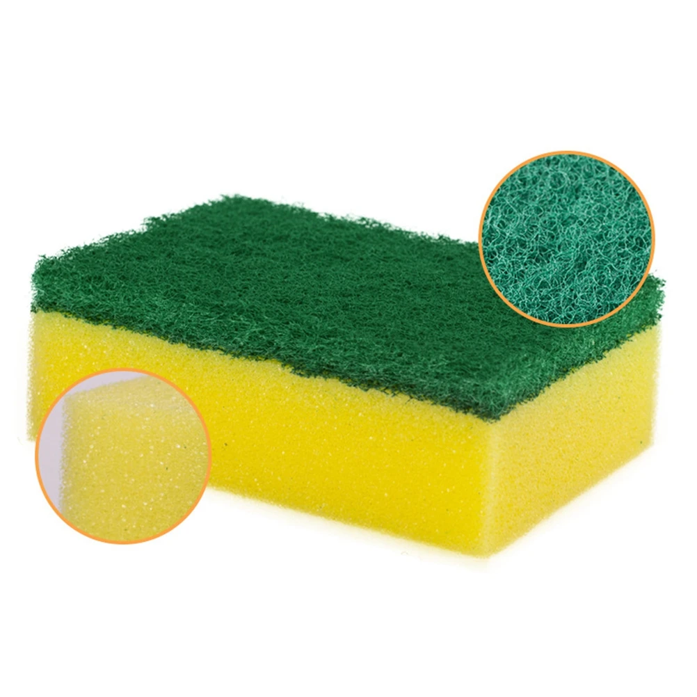 

12 Pcs Dishwashing Sponge Blocks Scrub Sponges Frosted Durable Non-slip for Cleaning Brushes Household