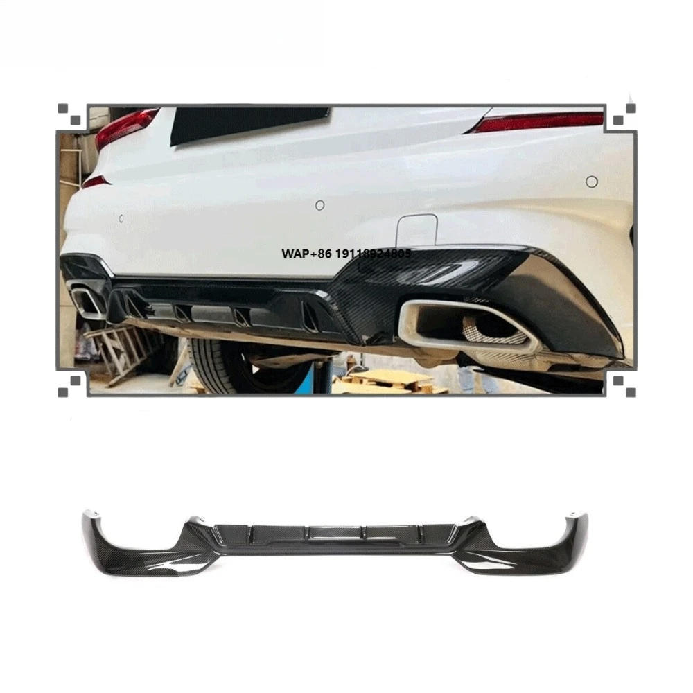

Fits for 3Series G20 M340i 19-22 Carbon Fiber Rear Bumper Diffuser Lip Spoiler