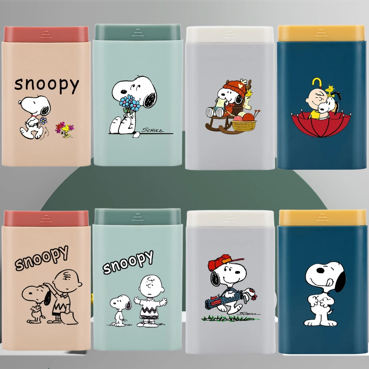 

Аниме новый снупи мультфильм медицина герметичный чехол для хранения для девочек и мальчиков Kawaii портативный дорожный еженедельный уличный органайзер для дозирования таблеток