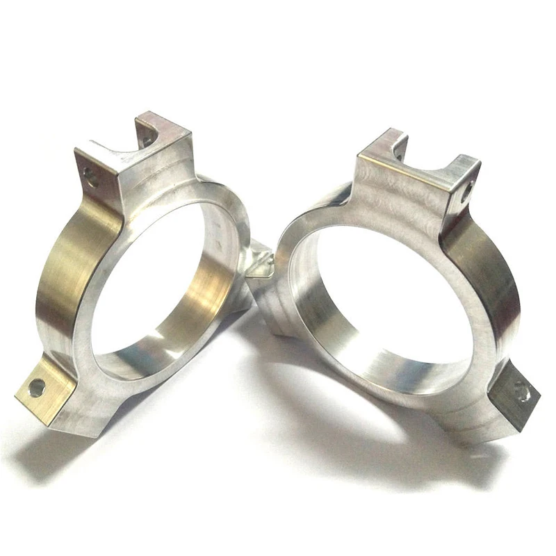 OEM Custom CNC Milling Aluminum Alloy Clamp Ring Precision Machined Aluminum Mounting Bracket Holding Collar