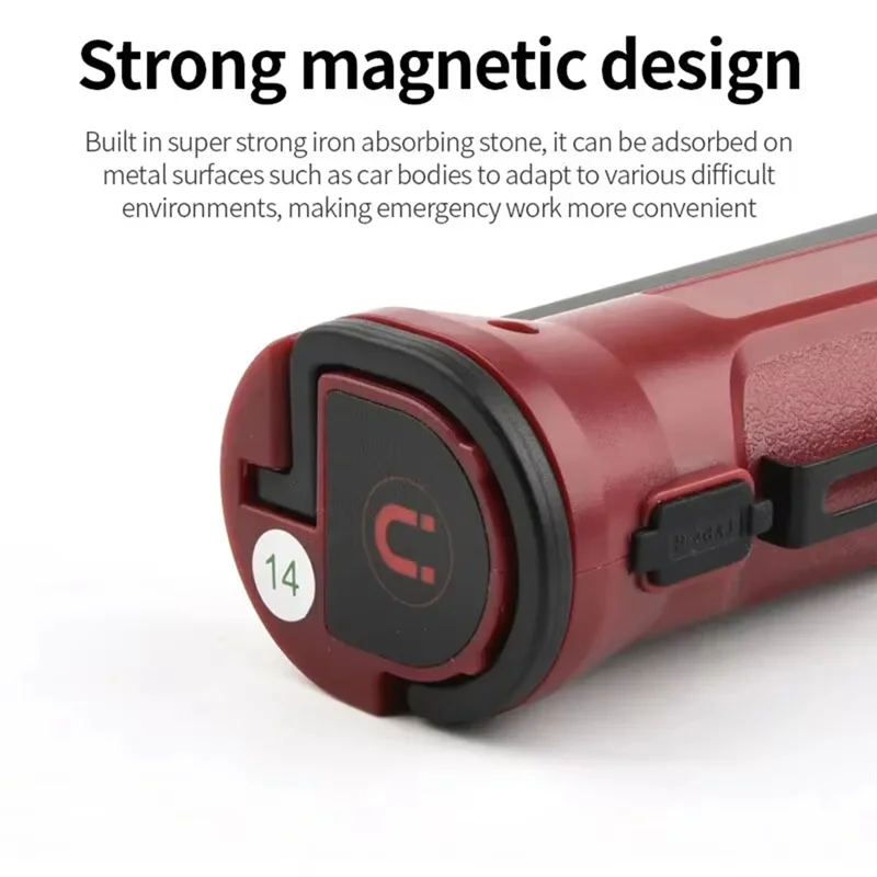 

【Limited Time Offer】Emergency Repair Work Light Flashlight 180° Folding USB Rechargeable Portable Camping Spotlight With Hanging
