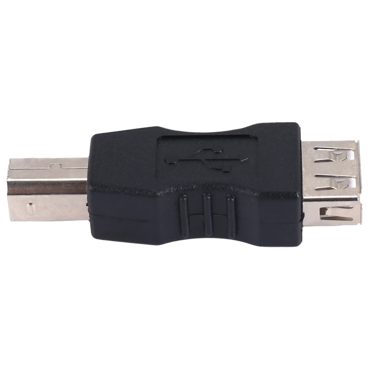 محول طابعة USB QA88X من النوع A أنثى - نوع B لهجة فضية سوداء للرجال