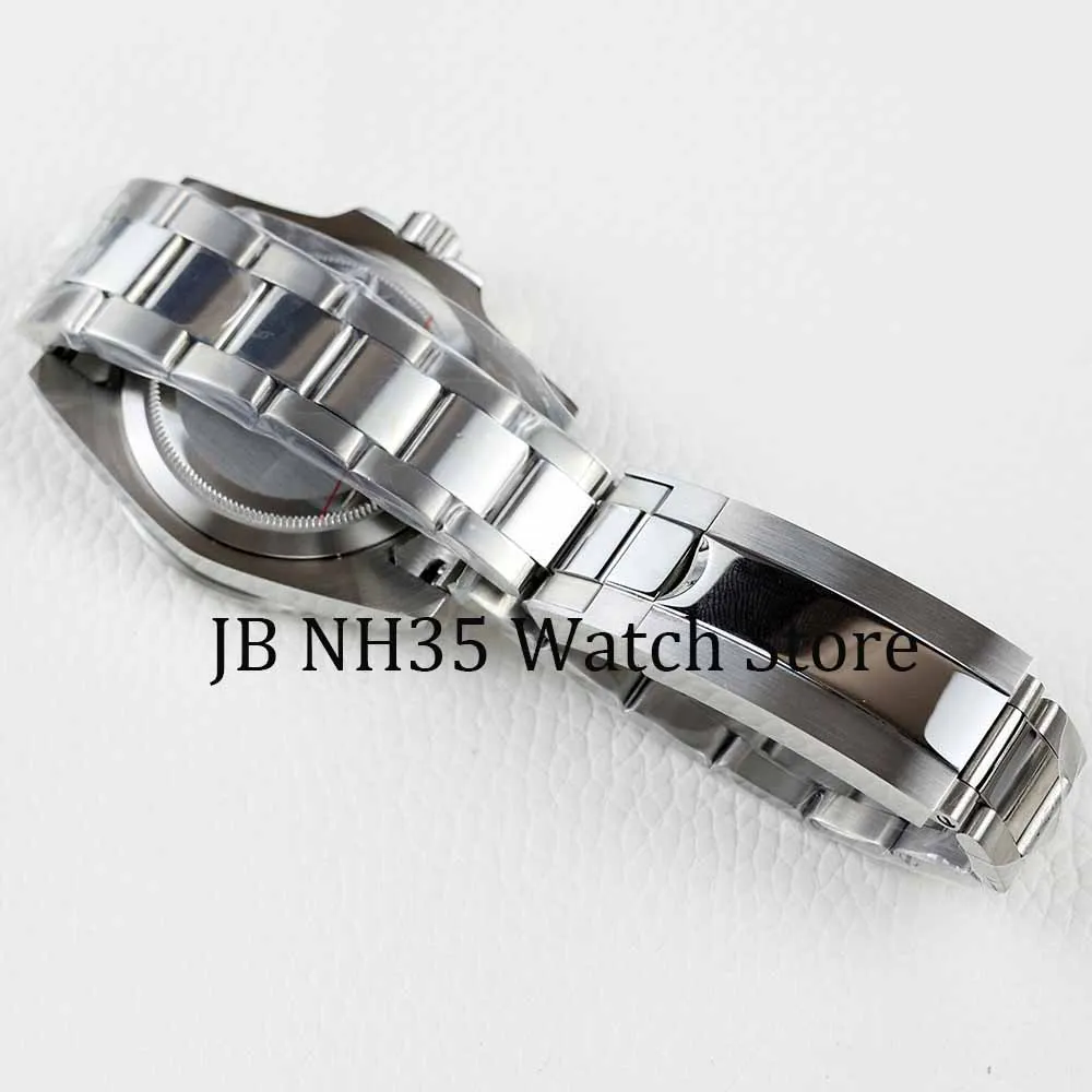 high quality NH35 Watch Case sapphire stainless steel polish oyster watchband fit NH35 NH36 movement 28.5mm dial Submariner