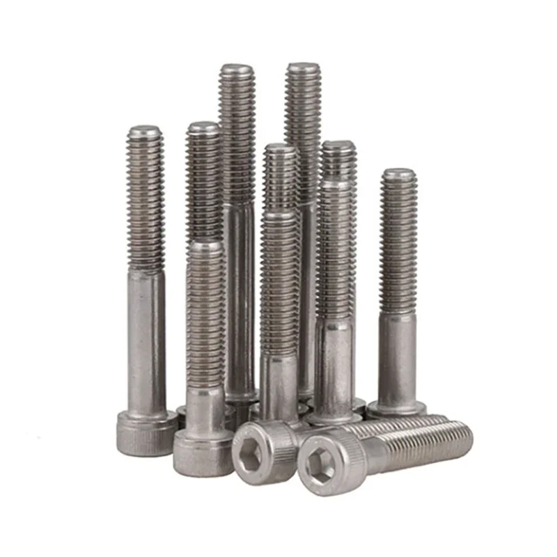 DIN912 M4/5/6/8/10/12 /14/16/20 304 A2 Stainless Steel Allen Hexagon Hex Socket Head Cap Bolt Screw Over Ultra Long 30mm-130mm