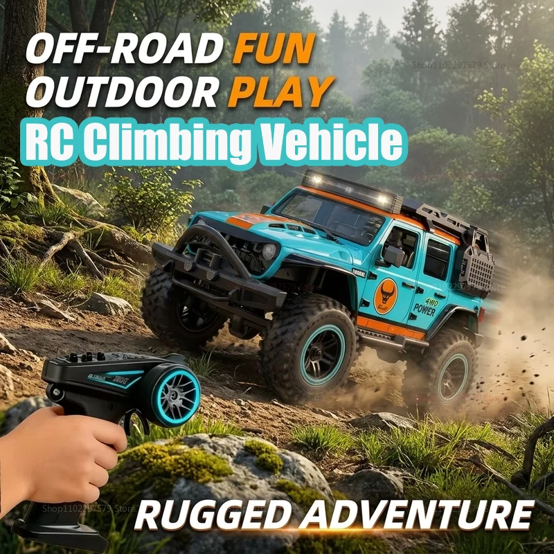 

NEW Climbing RC Vehicle With LED Light 2.4G 4WD RC Climbing Off-Road Car Brushless Motor RC Car Toys For Kid Gift Hot RC Toys