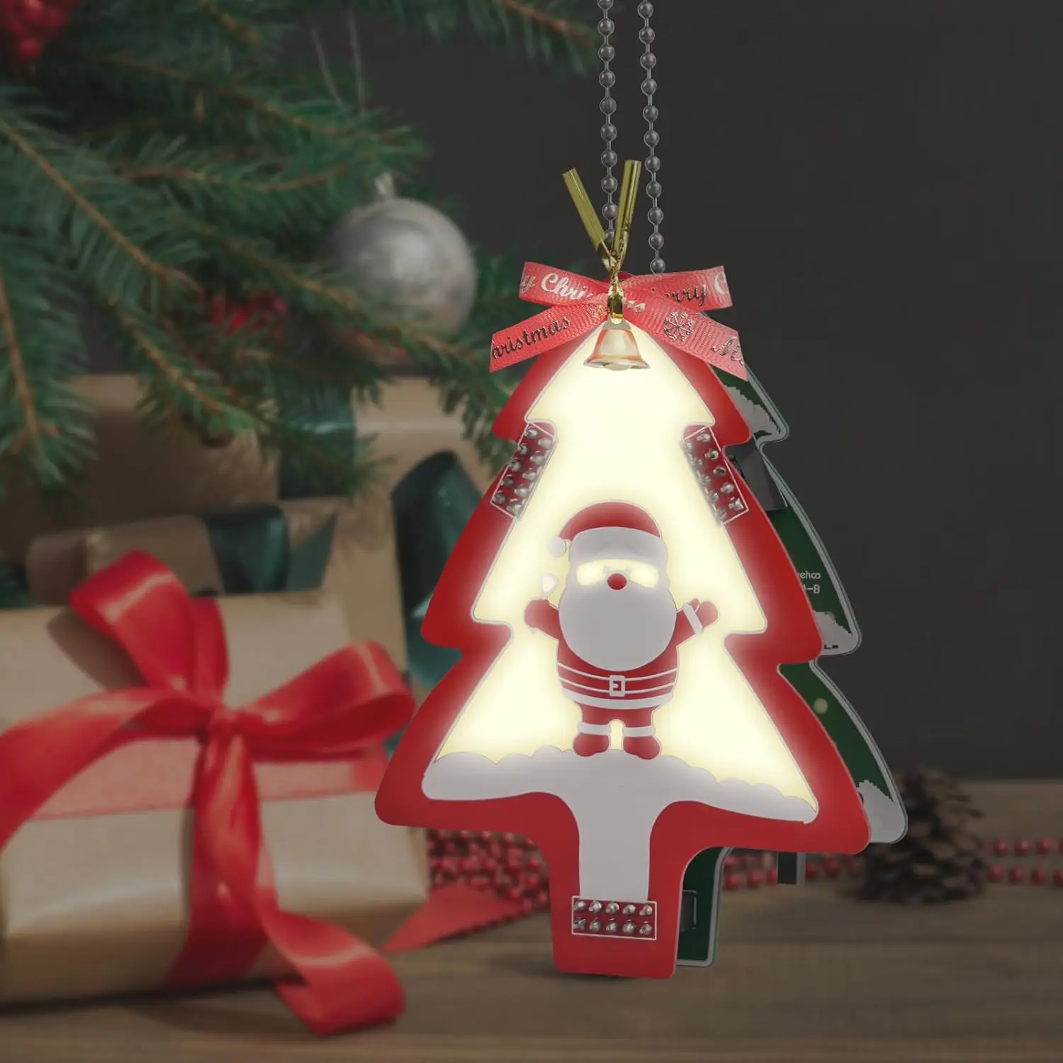 

Christmas Soldering Kit with Glowing PCB | DIY Electronic Xmas Ornament with Jingle Bells & LED | Beginner-Friendly Gift & Decor