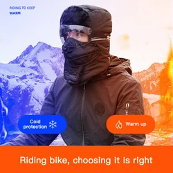 Winter Warm Men Hat Outdoor Windproof Cycling Ear Protection Caps Full Face Cover Scarf Headwear Climbing Fishing Goggles Hat